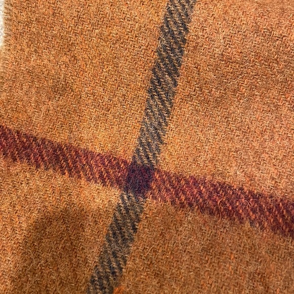 Pair of J Crew Abraham Moon British Wool Classic Plaid Scarves - Picture 4 of 5